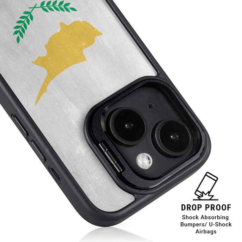 Cyprus Flag Distressed iPhone 13 Kickstand Case